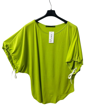 MAGLIA CURVY CON LACCIO IN MANICA