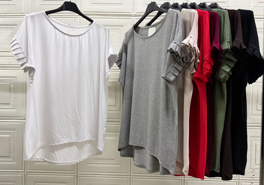MAGLIA CURVY CON MANICHE ELASTICHE