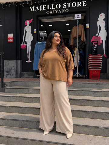 MAGLIA MISTO LINO CURVY