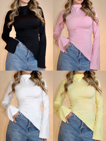 MAGLIA ASSIMETRICA LICRA
