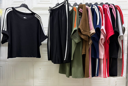 COORDINATO SINGAPORE CON BANDE E BERMUDA