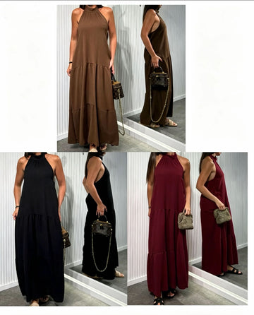 VESTITO COMODO CON BRETELLINE