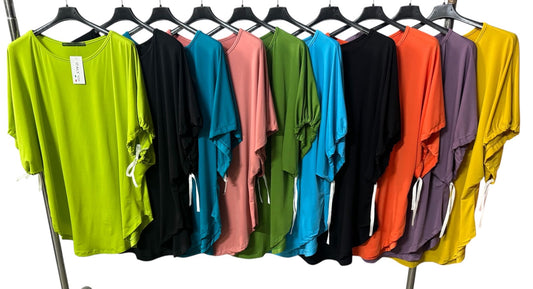 MAGLIA CURVY CON LACCIO IN MANICA