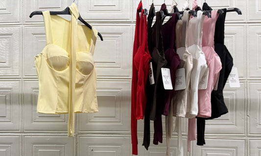TOP CON COPPETTE E FASCIA MARILU