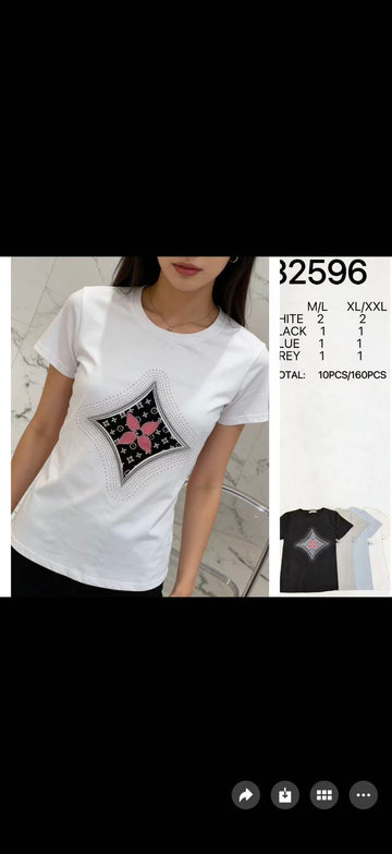 T-SHIRT CURVY BRILL. MODLV ART.82596