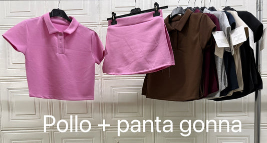COORDINATO CON POLO+PANTAGONNA