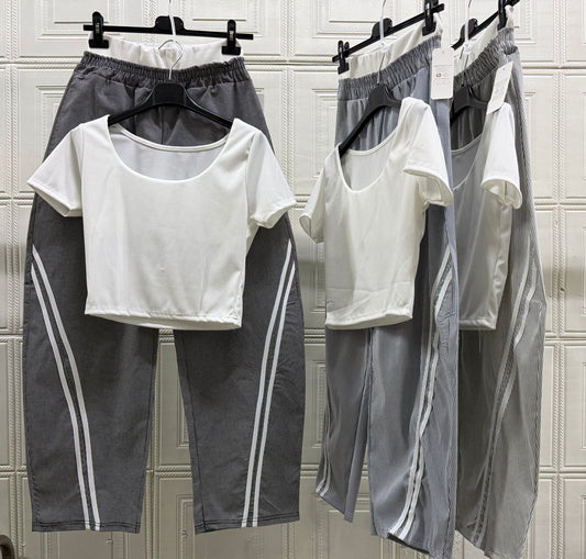 COORDINATO BALLOON CON BANDE FANTASY