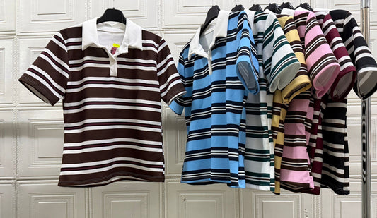 POLO DOPPIO RIGATE ORRIZONTALI