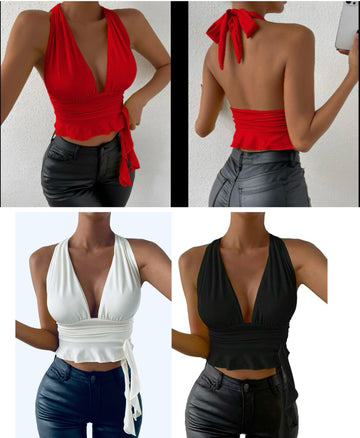 TOP A FASCIA DI SHARM CON BRETELLE