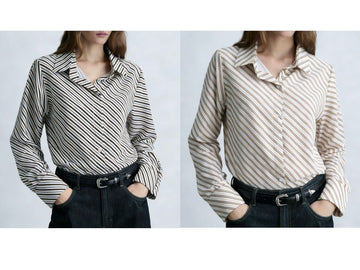 CAMICIA A RIGHE SFUMATE