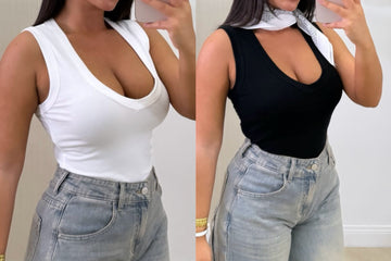 BODY GIRO MANICA CON SCOLLO A V