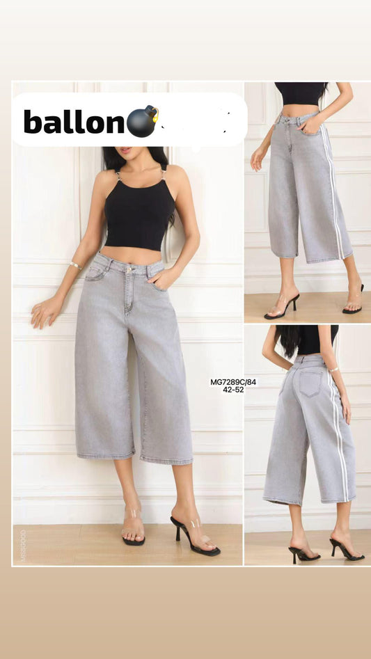 JEANS 3/4 CON BANDE