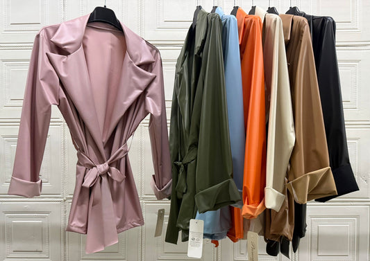 GIACCA CON LACCIO IN SEMIPELLE