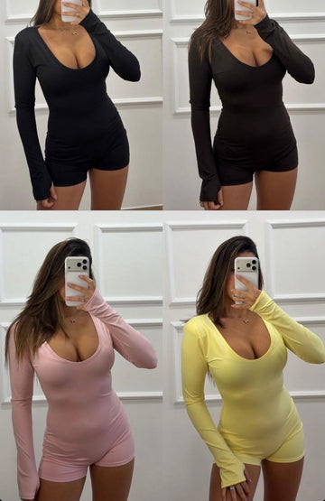 TUTINA CON SPALLINE A MANICHE LUNGHE