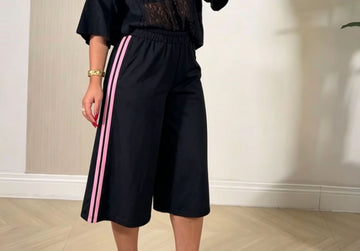 PANTALONE 3/4 LUCIDO CON BANDE