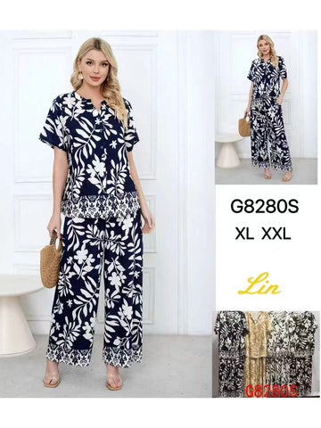 COORDINATO CON COLLO KOREANO