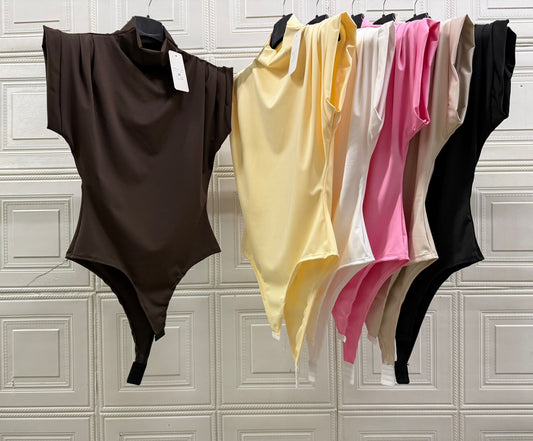 BODY GIRO MANICA TINTA SU TINTA IN LICRA