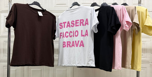 MAGLIA "STASERA FACCIO LA BRAVA"