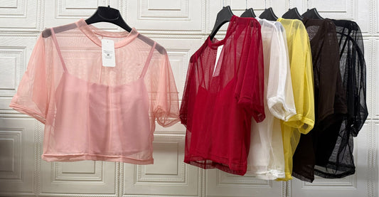 MAGLIA COPRENTE CON TOP SOTTO A FASCIA