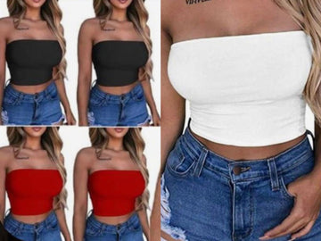 TOP BASIC CON MOLLA ELASTICA NEI LATI