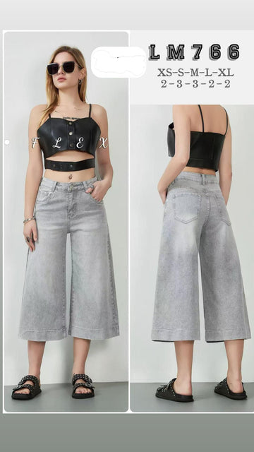 JEANS BALLOON BERMUDA GRAY ART LM766