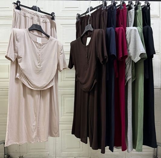 COORDINATO CON MAGLIA A SPALLINE