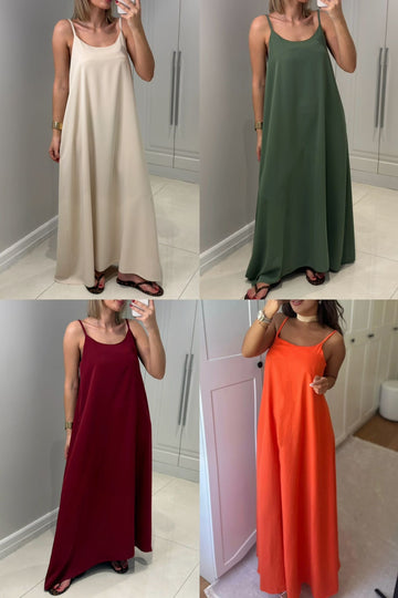 VESTITO MISTO LINO
