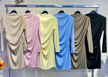 VESTITINO DRAPPEGIATO NEI LATI