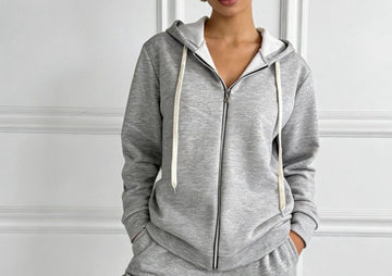 FELPA CON ZIP MANICA LUNGA PRIMAVERILE