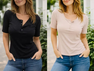 MAGLIA CORTA ELASTICA NEL LATO