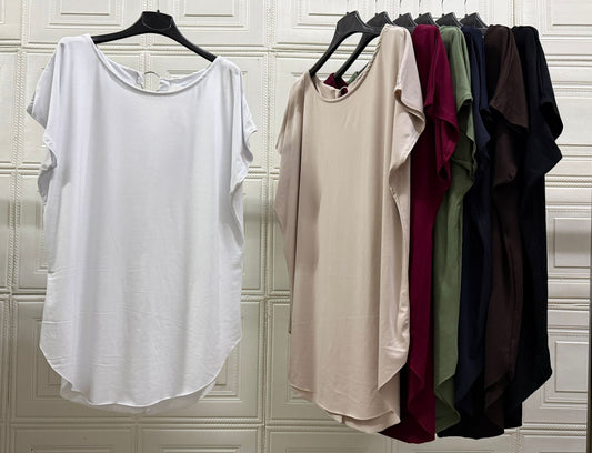 MAGLIA LUNGA CURVY BASIC CON ANELLO RETRO
