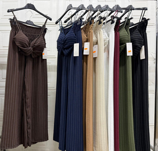 COORDINATO RIGATO CON TOP