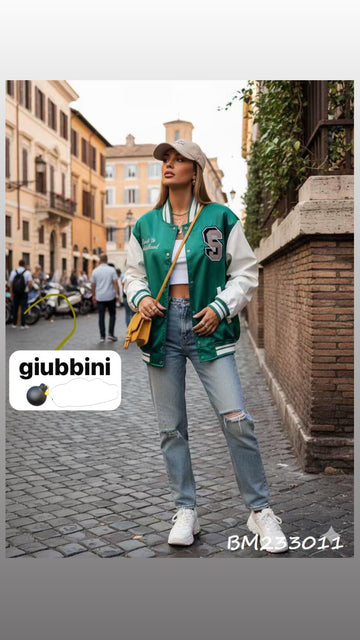 GIUBBINO COLLEGE GREEN LUCIDO