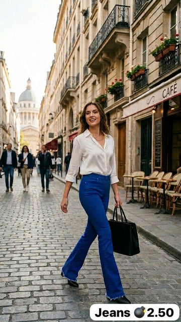 JEANS A ZAMPA MIX DI COLORI
