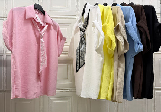 CAMICIA CON CRAVATA A FOULARE