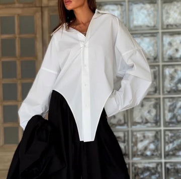 CAMICIA ASSIMETRICA A V