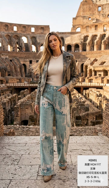 JEANS A PALAZZO ARTISTICO ART.H2601