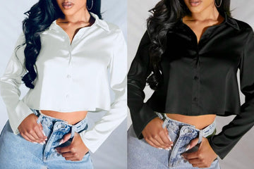 CAMICIA CORTA CON MANICHE LARGHE