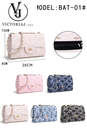 BORSA VICTORIAJ BACI&ABBRACCI EFFETTO FILATO ART.BAT-01