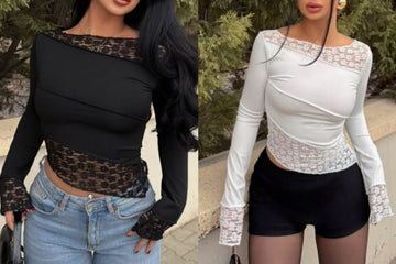 MAGLIA ASSIMETRICA IN PIZZO