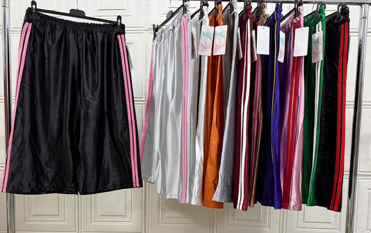 PANTALONE 3/4 LUCIDO CON BANDE