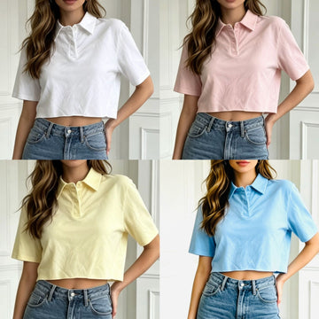 MAGLIA A POLO LARGA A MEZZA MANICA
