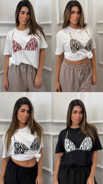 T-SHIRT CON STAMPA AIRBAG