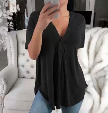 MAGLIA CURVY LUNGA SCOLLO A V