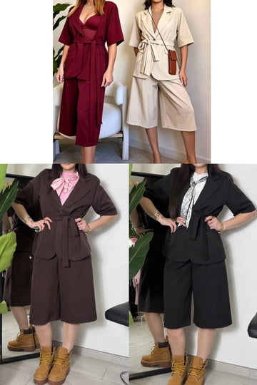 COORDINATO CON BERMUDA E GIACCA MEZZA MANICA