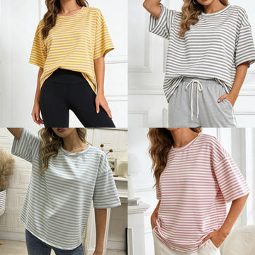 MAGLIA T-SHIRT A RIGHE ORRIZONTALI