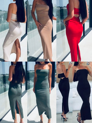 VESTITO PATRIZIA CON SCHIENA MEZZA APERTA