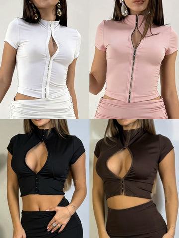 MAGLIETTINA CON CIAPPE IN LICRA