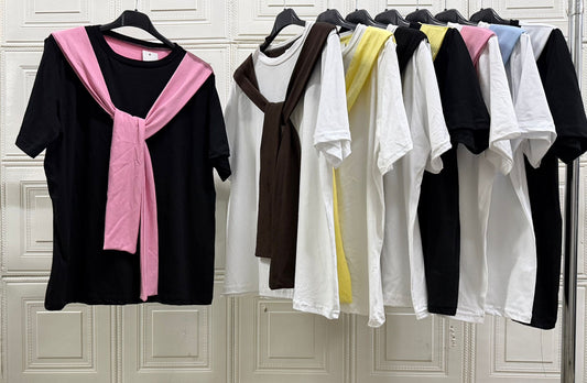 MAGLIA FINTA MAGLIA DOUBLE COLOR