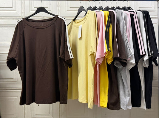 MAGLIA LUNGA CON BANDE